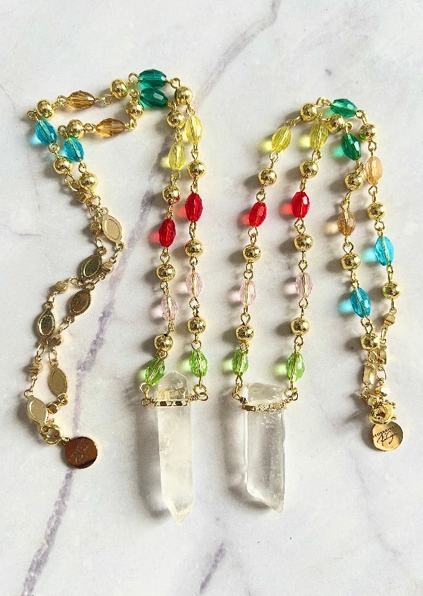 Bohemian Gemstone Necklaces in 10k gold filled chains. Made in the Philippines by Stoneriver by Kim Sabala.