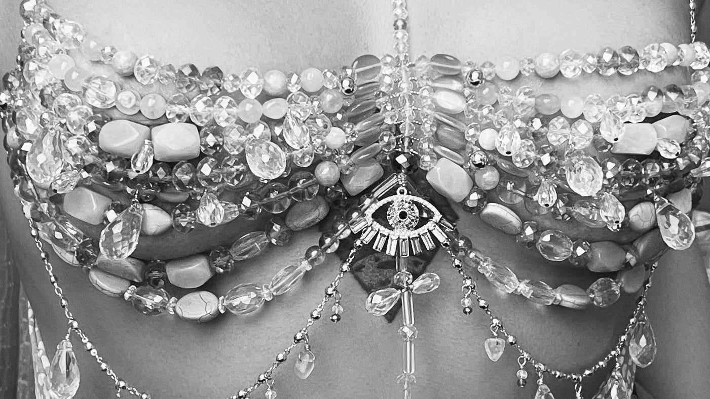 'Encanta' Jewel Bra Corset Body Jewelry