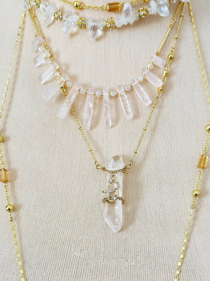 'Guiding Light' Clear Quartz Necklace