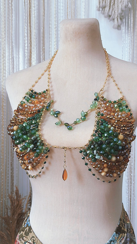 'Gaia Spirit of the Earth' Jewel Bra Body Jewelry