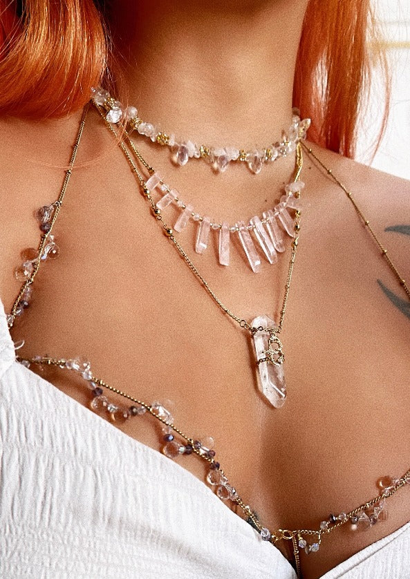 'Guiding Light' Clear Quartz Necklace