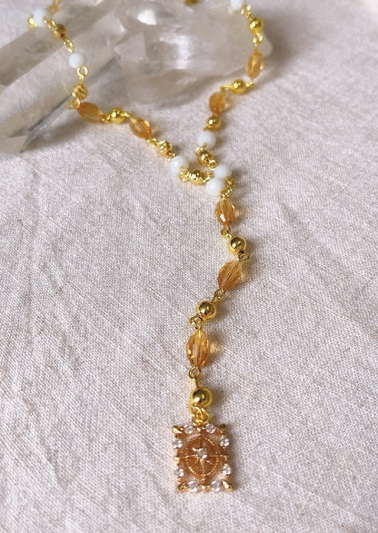 Two-Toned Lariat Necklace