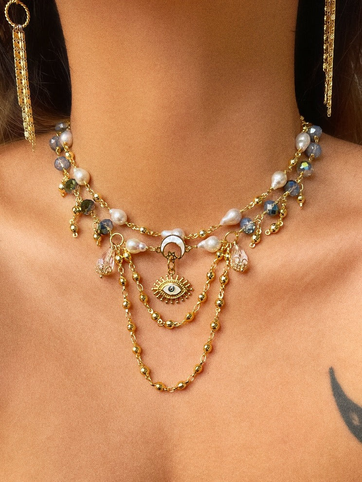 'SINAYA' Baroque Tahitian Pearl Choker