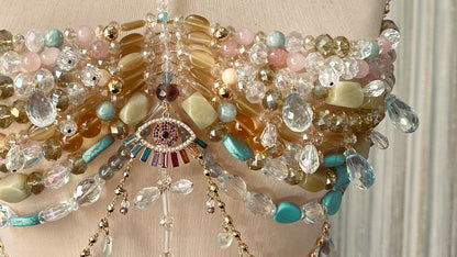 'Encanta' Jewel Bra Corset Body Jewelry