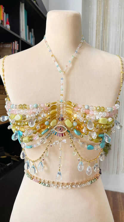 'Encanta' Jewel Bra Corset Body Jewelry