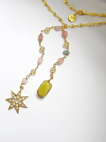 'Encanta' Draped Crystal Necklace