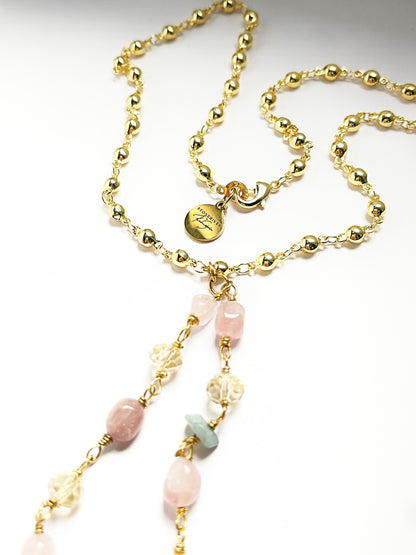 'Encanta' Draped Crystal Necklace