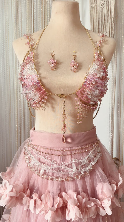 Pink Wisteria Jewel Bra